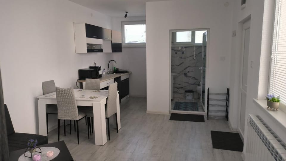 Dining area, minibar