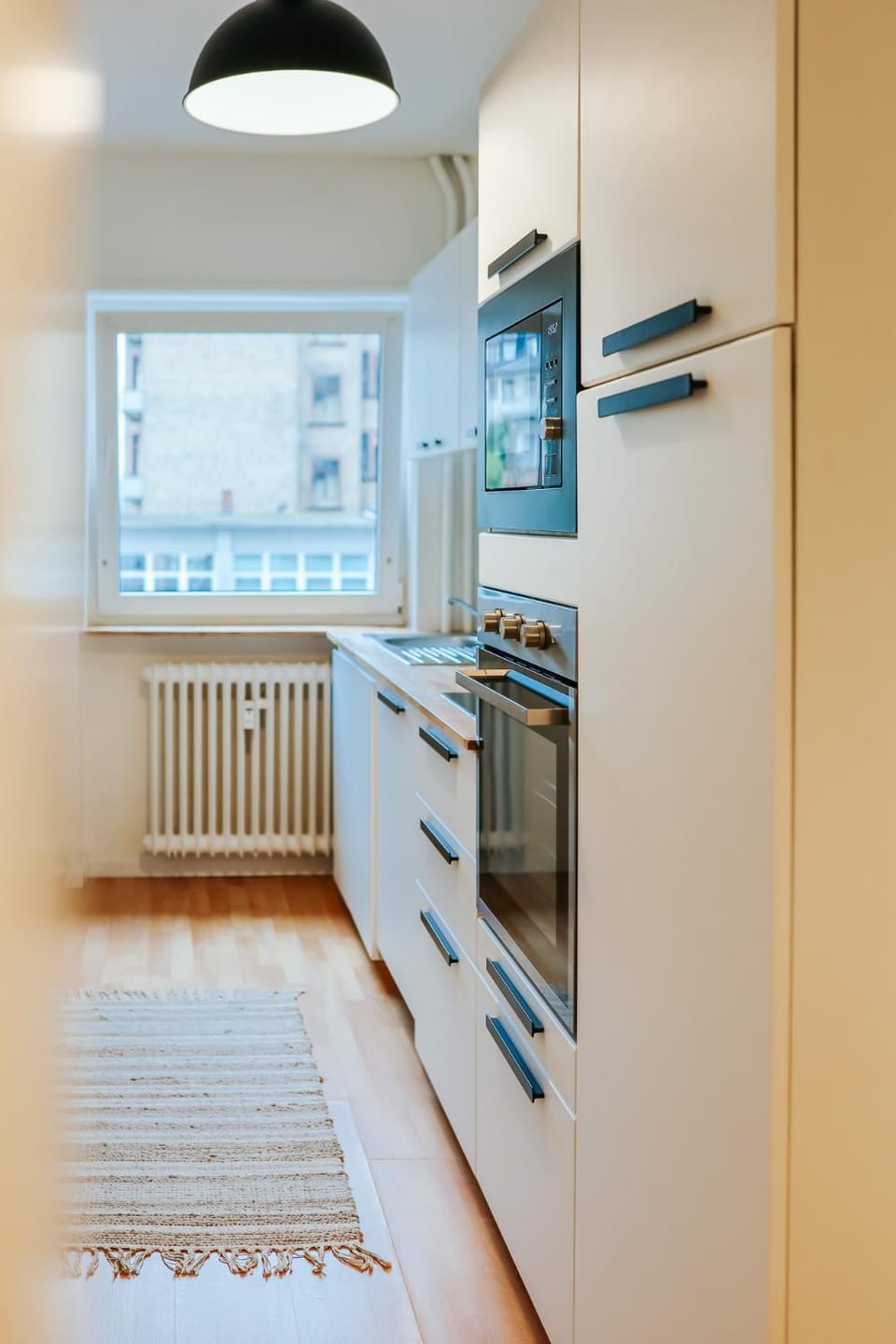 Kitchen or kitchenette, stove, kitchen