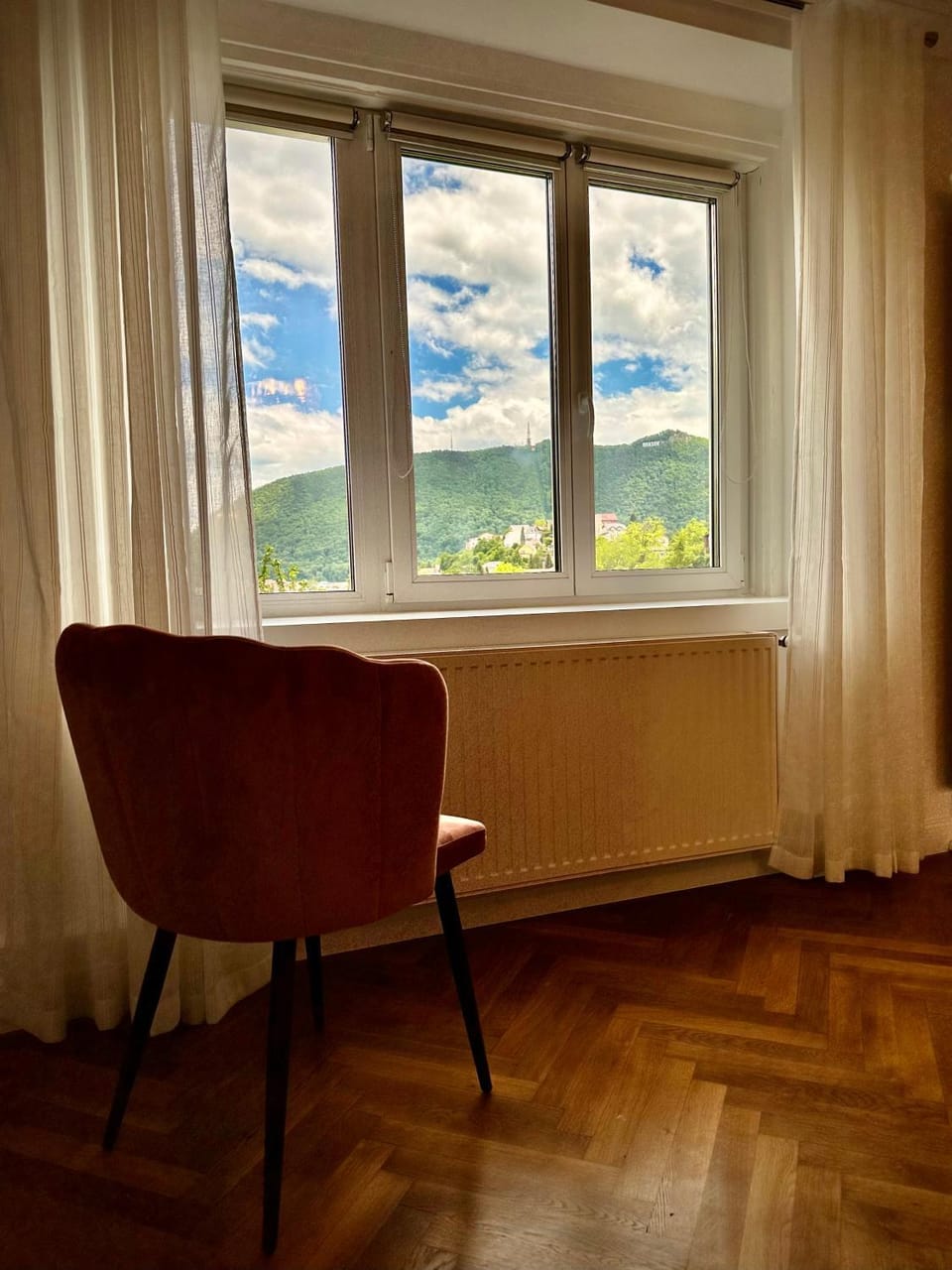 Natural landscape, Seating area, Bedroom, Mountain view, Mountain view