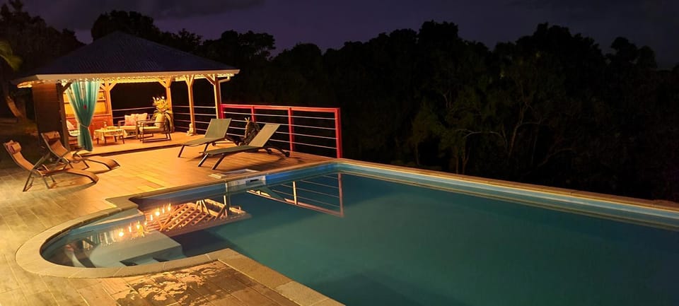 Patio, Garden view, Sea view, Swimming pool
