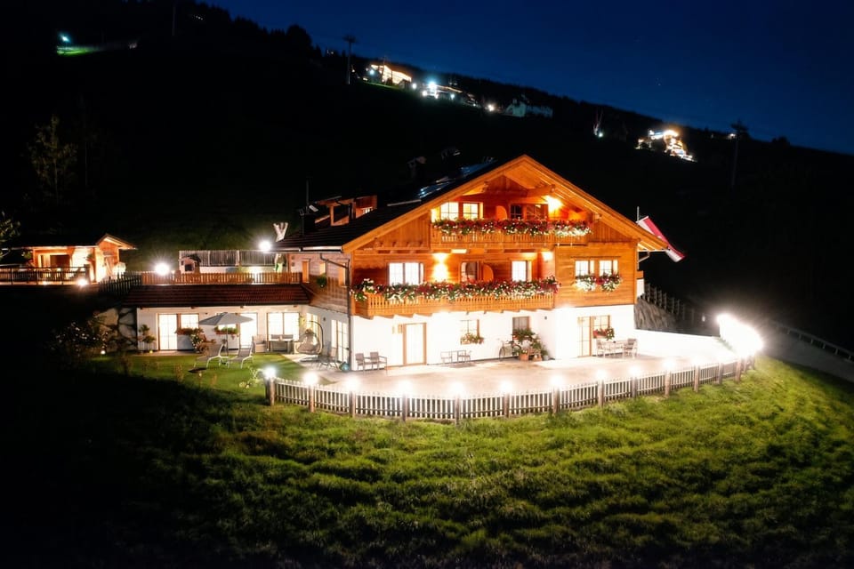 Property building, Night, Bird's eye view, Summer
