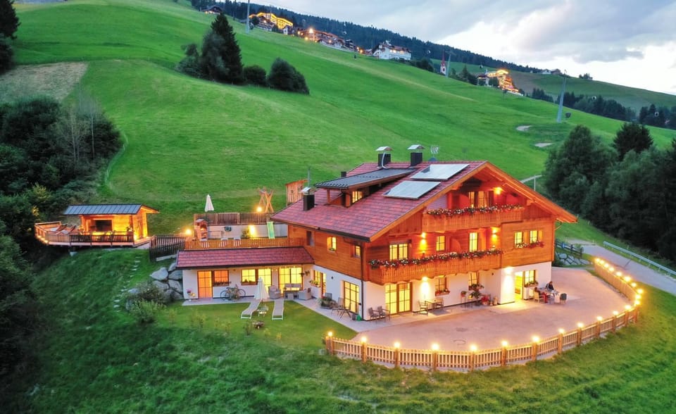 Property building, Night, Bird's eye view, Summer