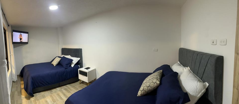 Bed, TV and multimedia, Photo of the whole room, Bedroom