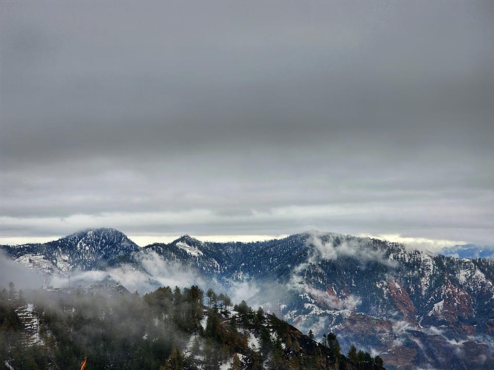 Natural landscape, Winter, Mountain view
