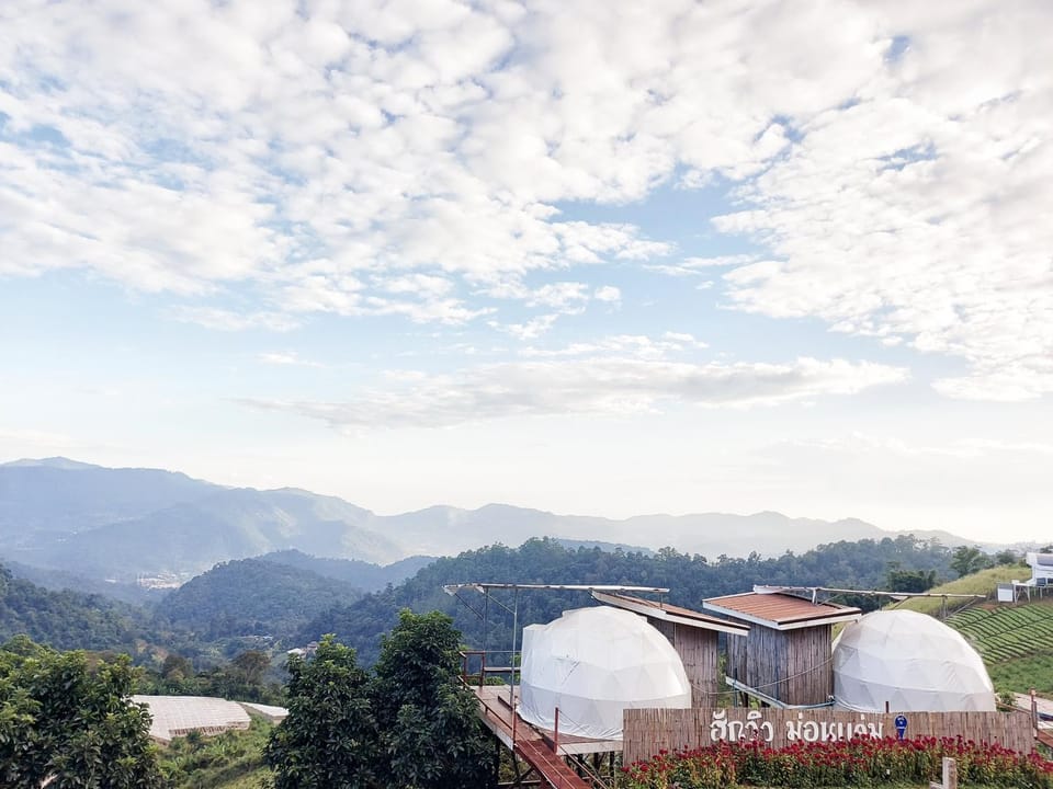 ชูชัยฟาร์มสเตย์ โดมฮักวิว Luxury tent in Thailand