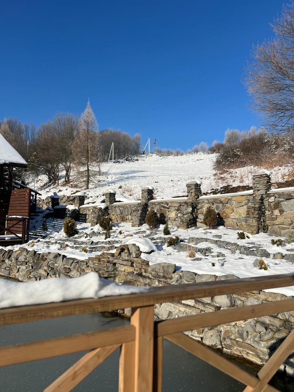 Day, Natural landscape, Winter, Mountain view