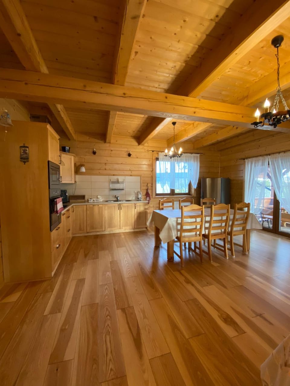Living room, kitchen