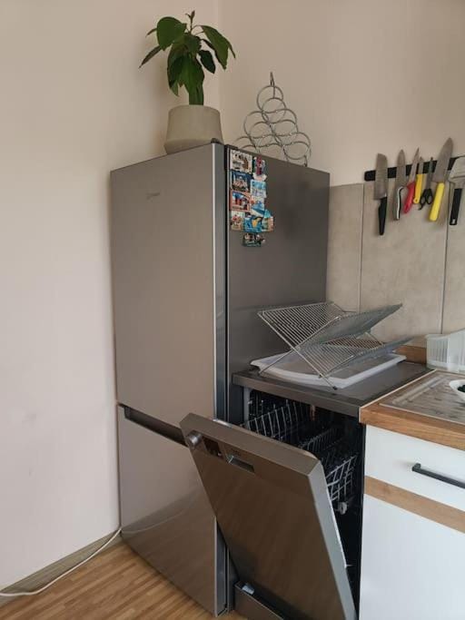 Kitchen or kitchenette, dishwasher