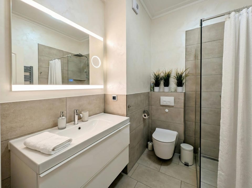 Shower, Toilet, Bathroom, towels