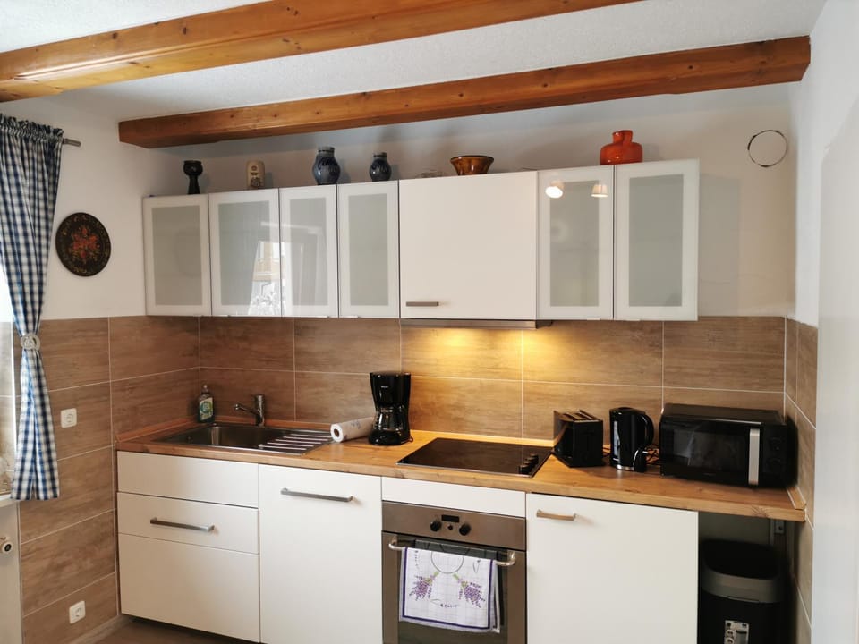 Coffee/tea facilities, Kitchen or kitchenette, minibar, stove, toaster