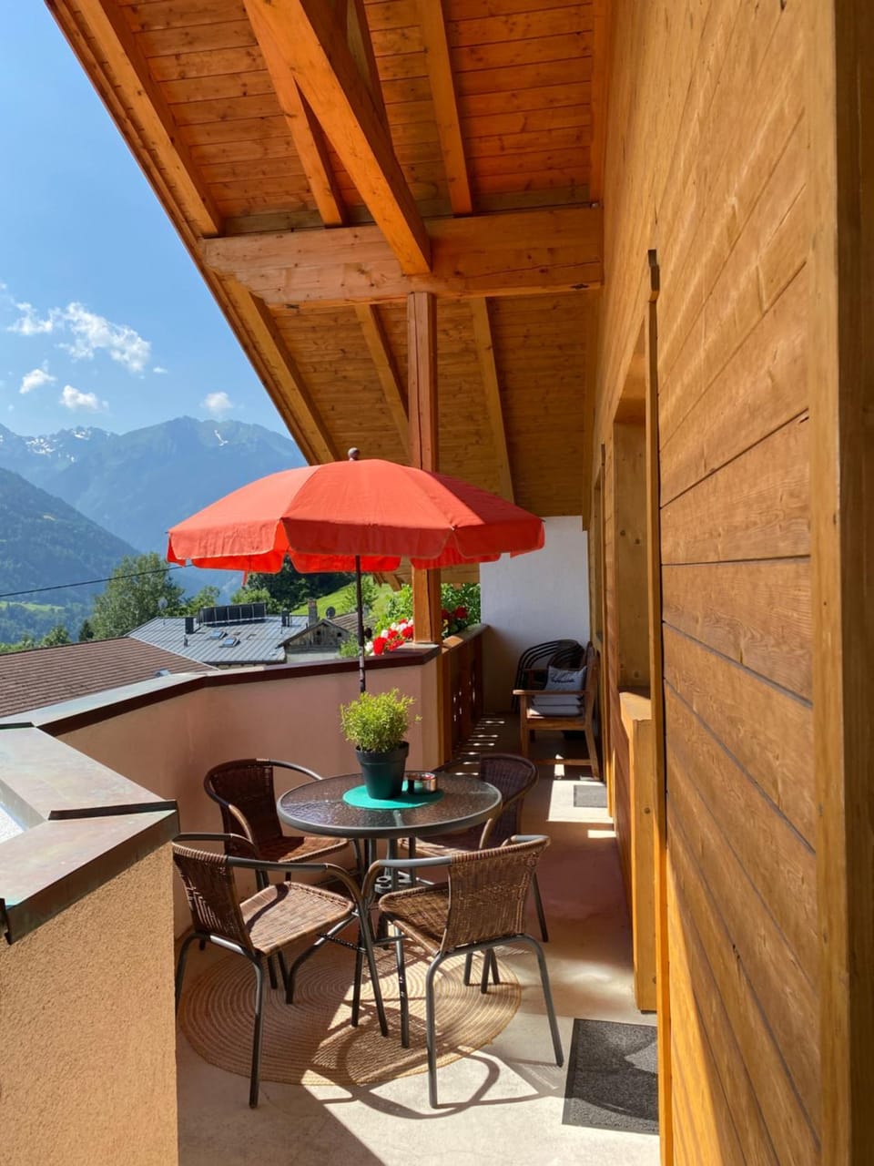 Day, Natural landscape, View (from property/room), Balcony/Terrace, Mountain view