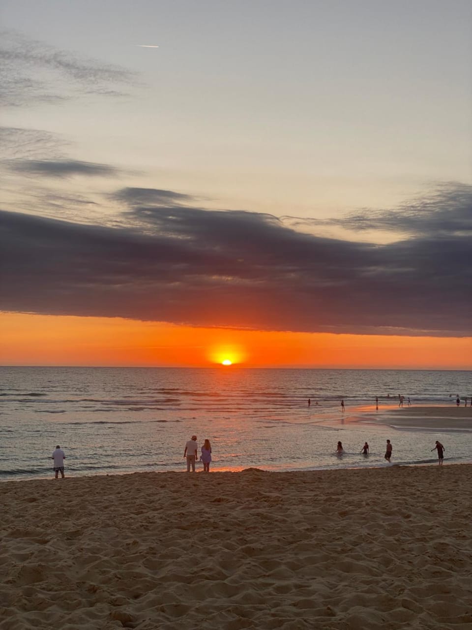 Natural landscape, Beach, Sea view, Sunset