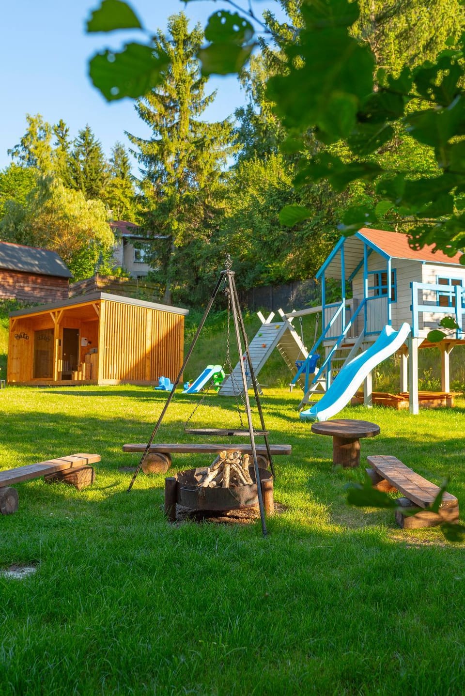 Children play ground, Sauna