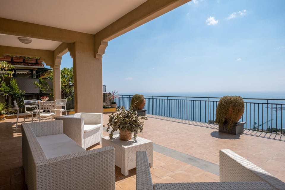Patio, Natural landscape, Balcony/Terrace, Sea view