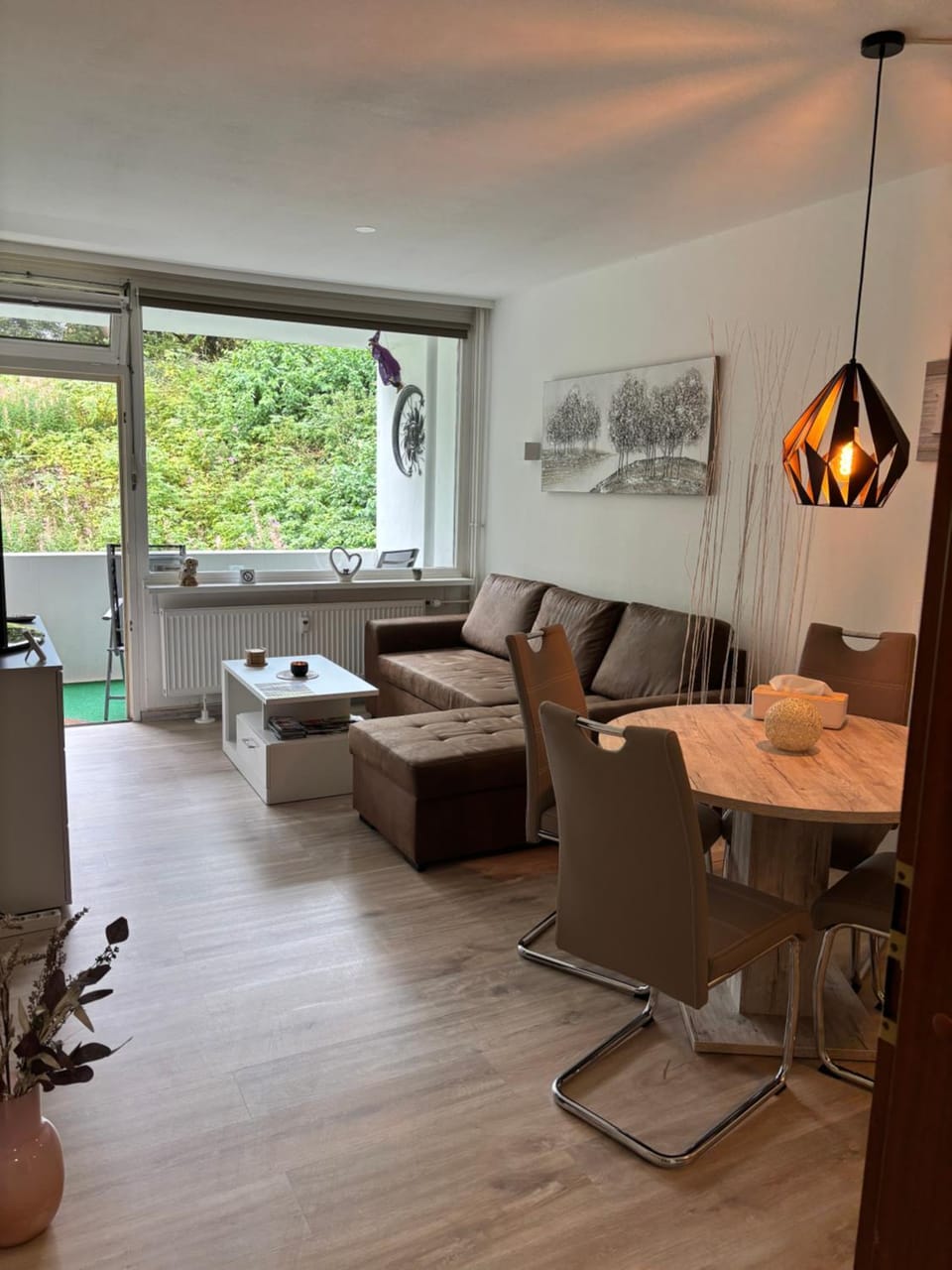 Living room, Seating area, Dining area