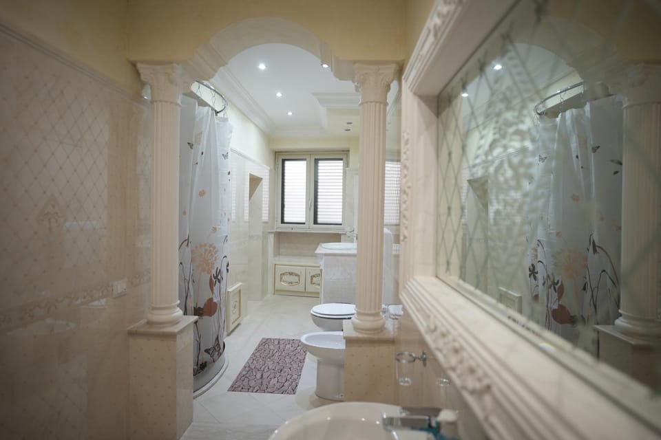 Shower, Toilet, Bathroom, bidet, towels