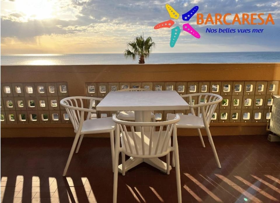 BARCARESA-Appartement face mer et piscine wifi clim garage Apartment in Le Barcarès