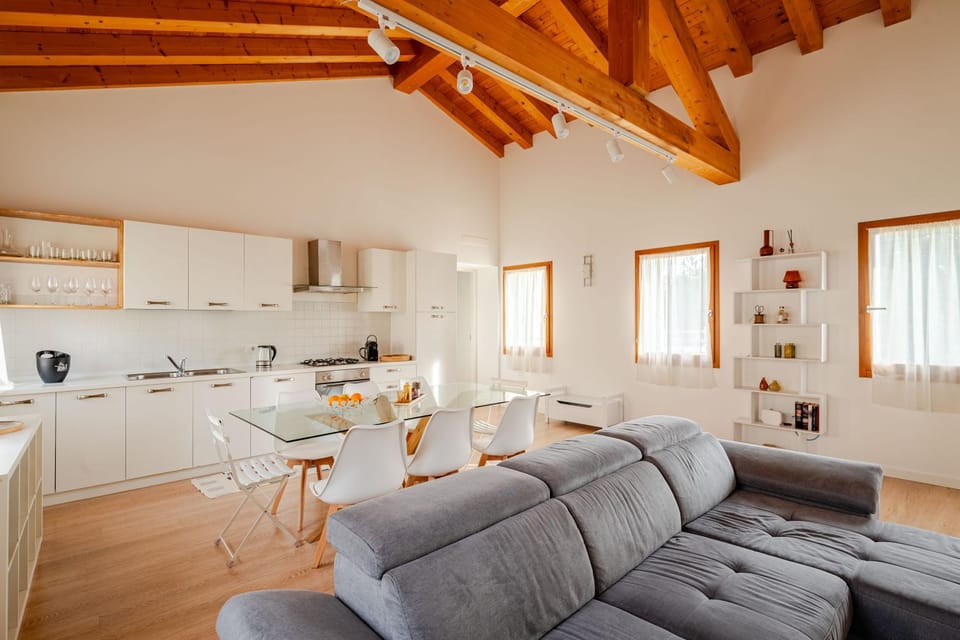 Living room, kitchen