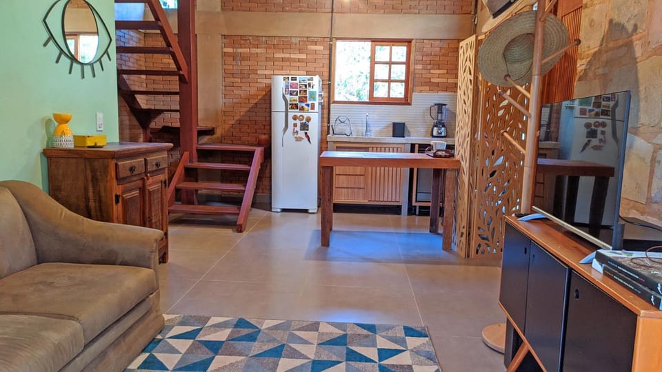 Living room, kitchen