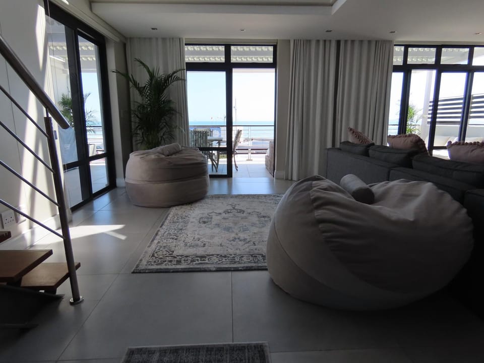 Living room, Seating area, Sea view
