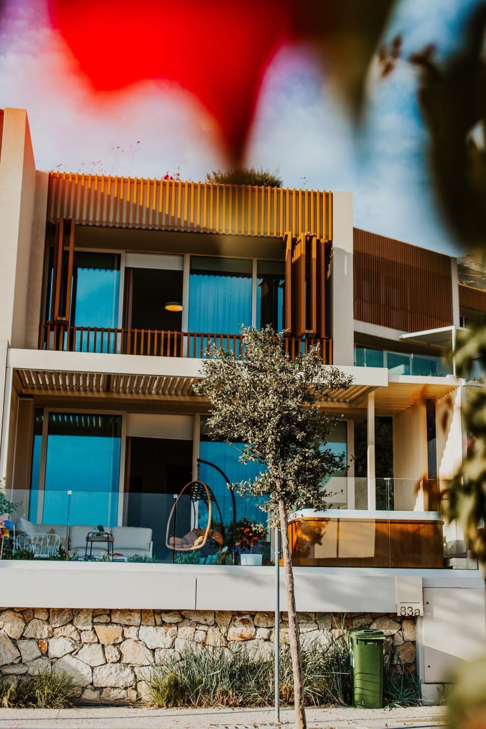 Property building, Hot Tub, View (from property/room), Balcony/Terrace, Swimming pool