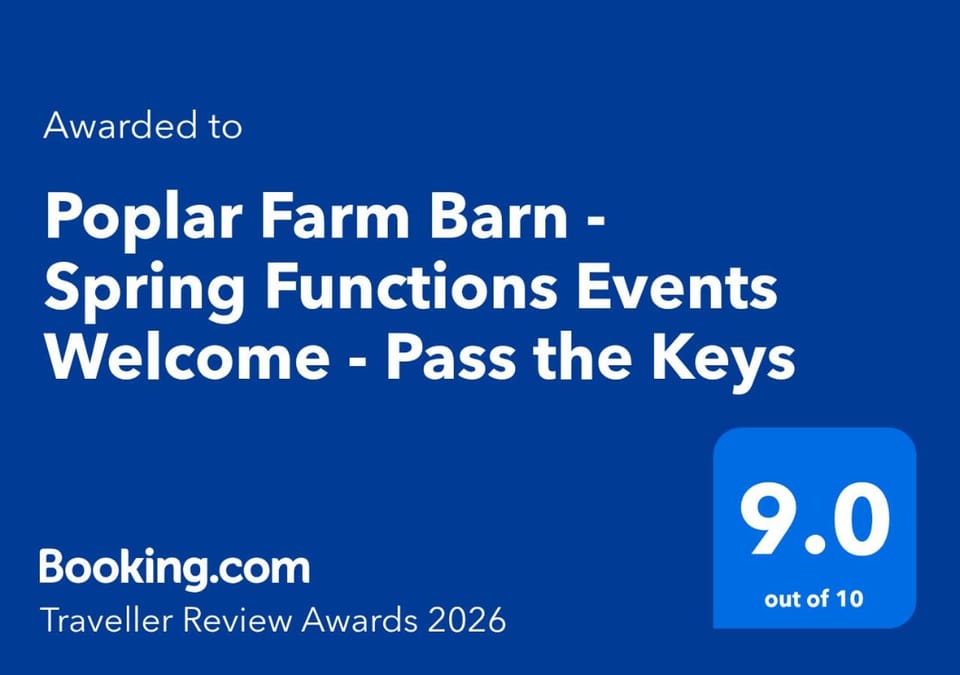 Poplar Farm Barn - Spring Functions Events Welcome - Pass the Keys House in Leeds