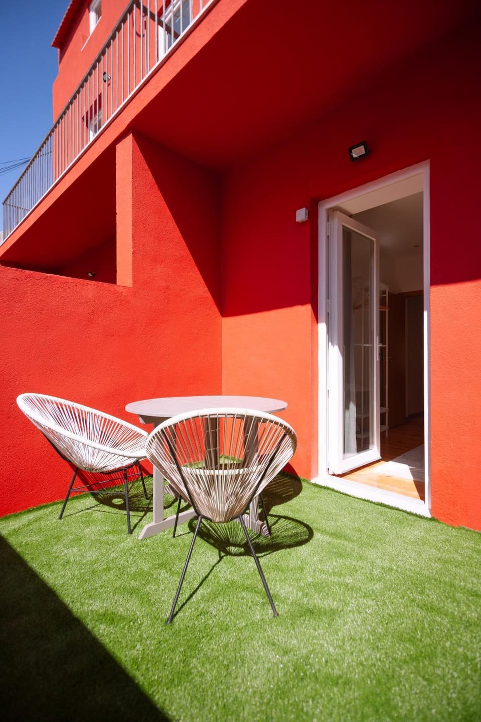 Property building, Patio, Day, Garden, View (from property/room), Balcony/Terrace, Garden view