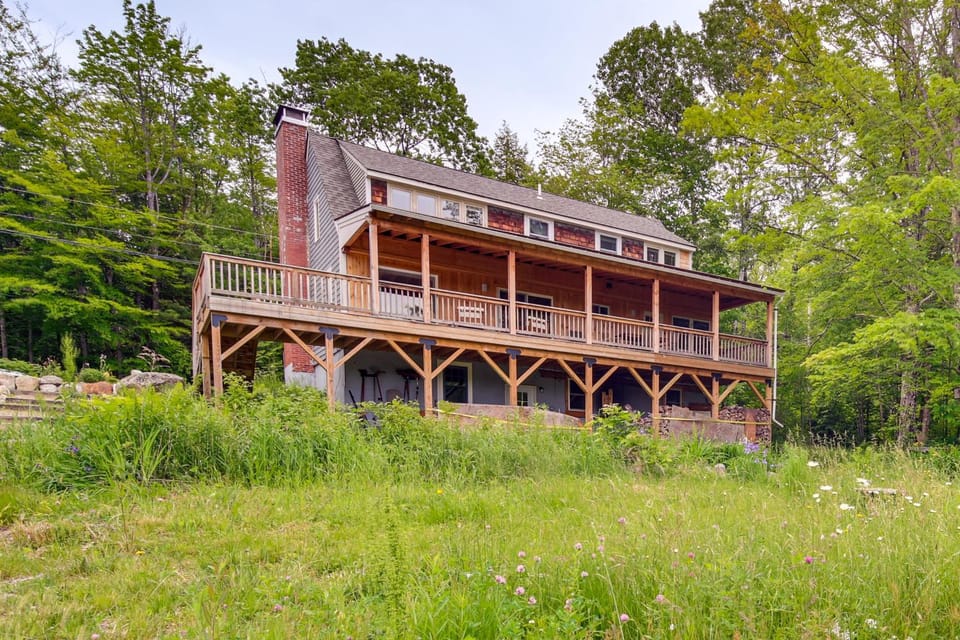 Expansive Wilmot Escape w/ Deck Near Skiing! House in Sutton