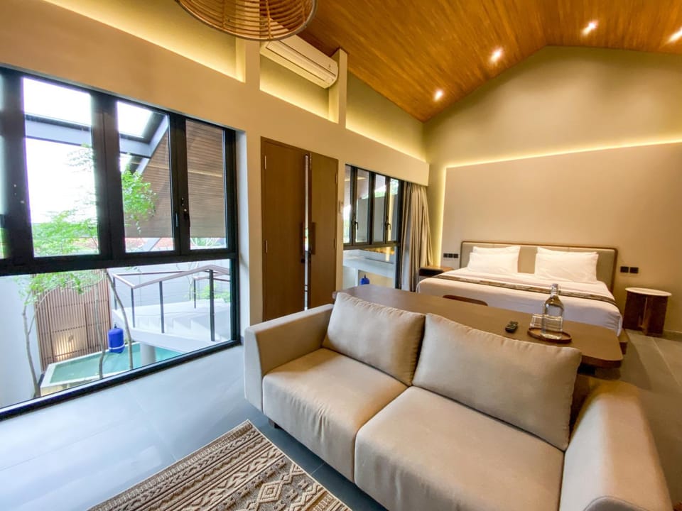 Bed, Bedroom, air conditioner