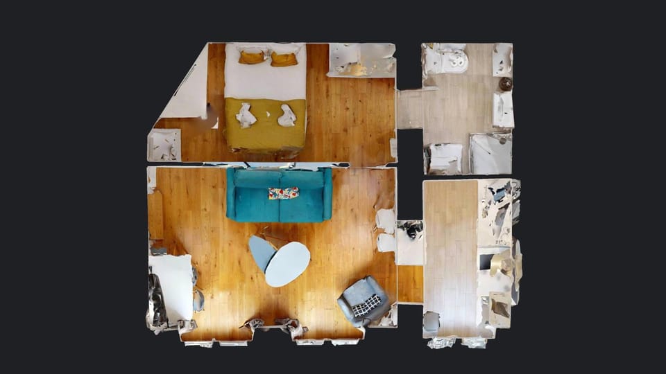 Bed, Floor plan, Bedroom