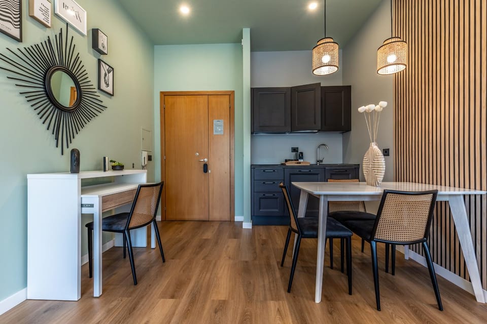 Day, Kitchen or kitchenette, Dining area, minibar