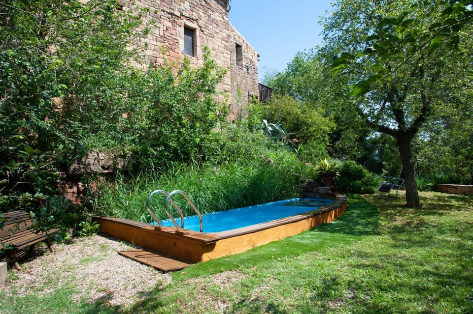 Property building, Living room, Swimming pool