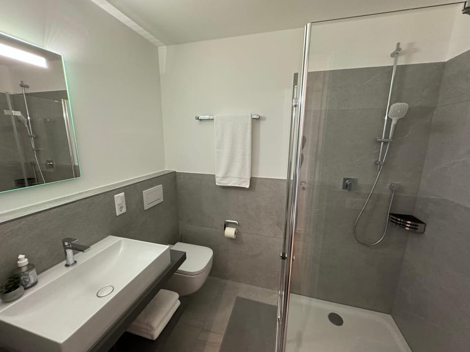 Shower, Toilet, Bathroom, towels