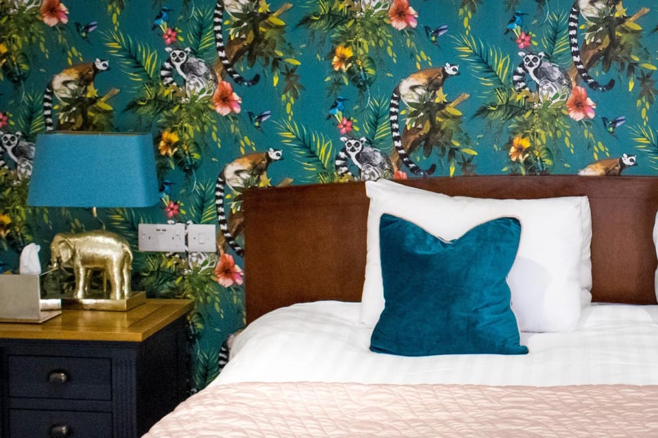 Bed, Decorative detail, Bedroom