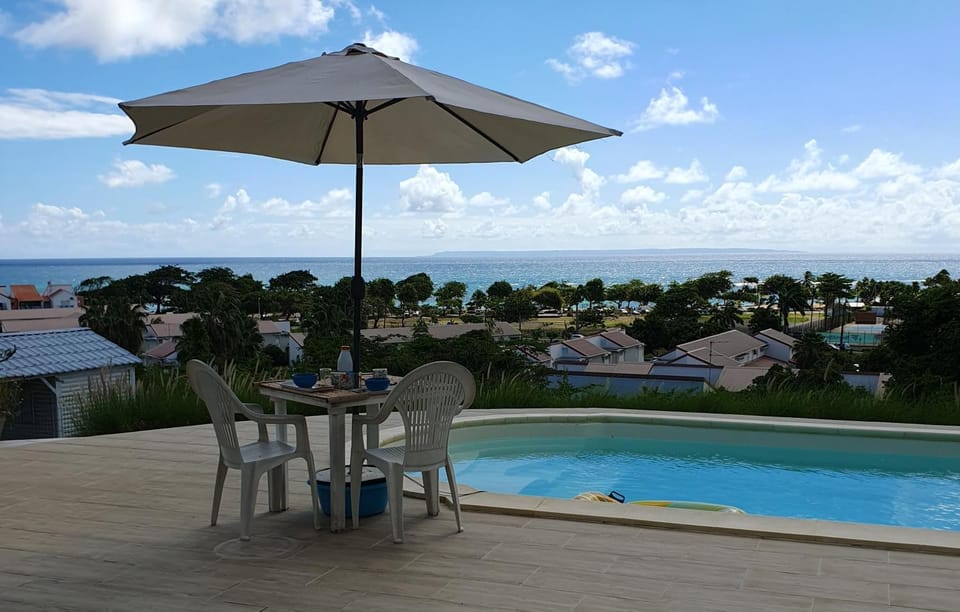 Patio, Natural landscape, View (from property/room), Balcony/Terrace, Pool view, Sea view, Swimming pool