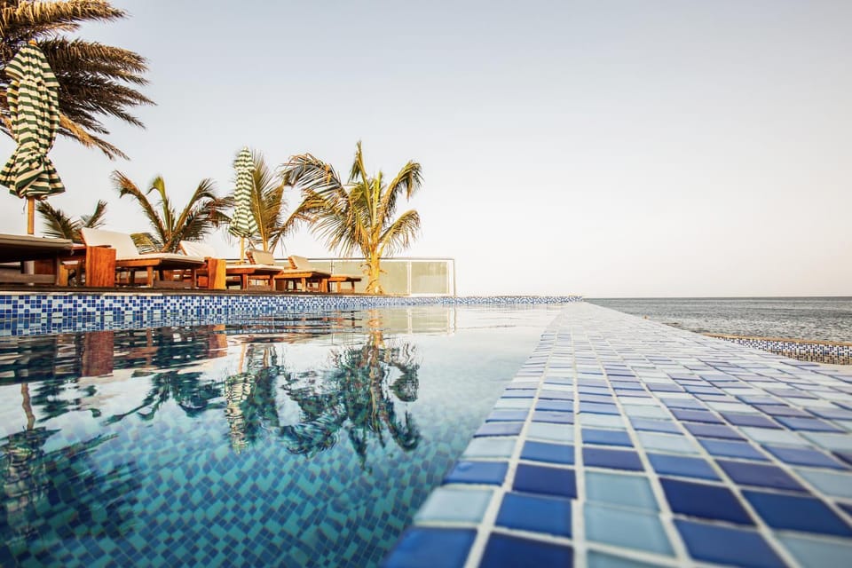 Swimming pool, Sunset