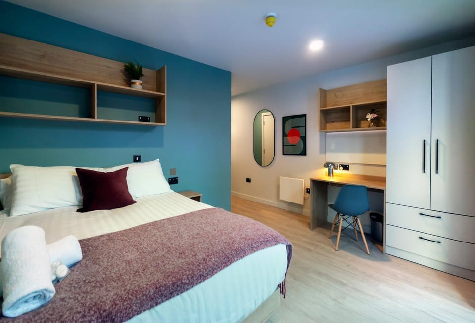 Bed, Bedroom, wardrobe