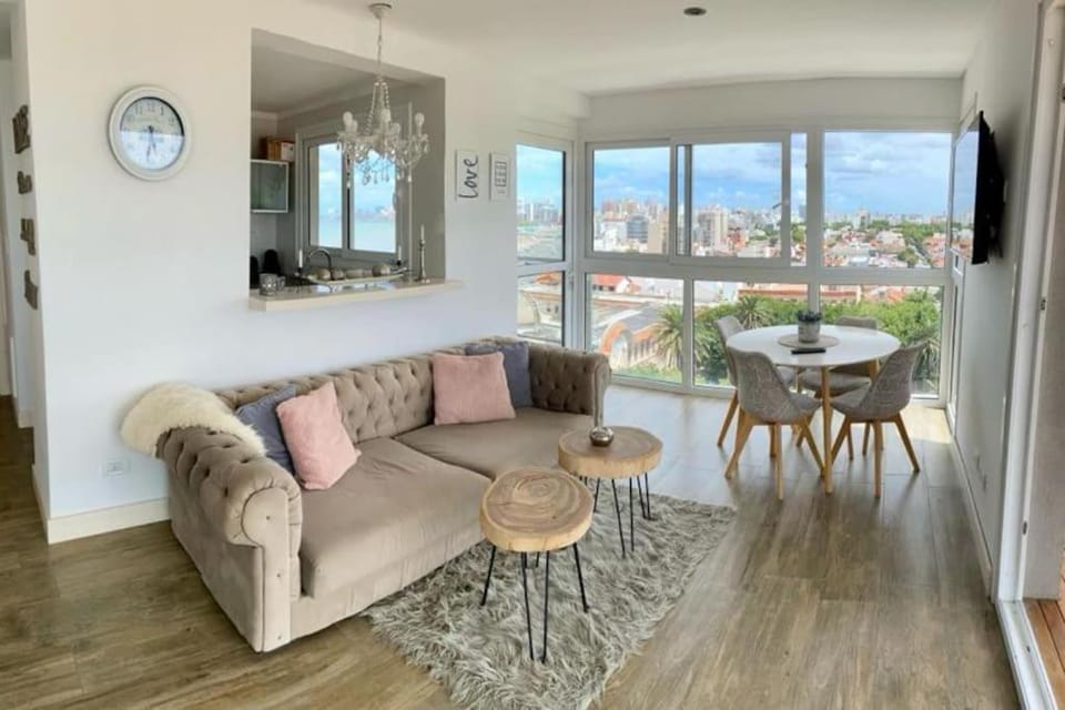 Lugar encantador con vista al mar en Mar del Plata. Apartment in Mar del Plata