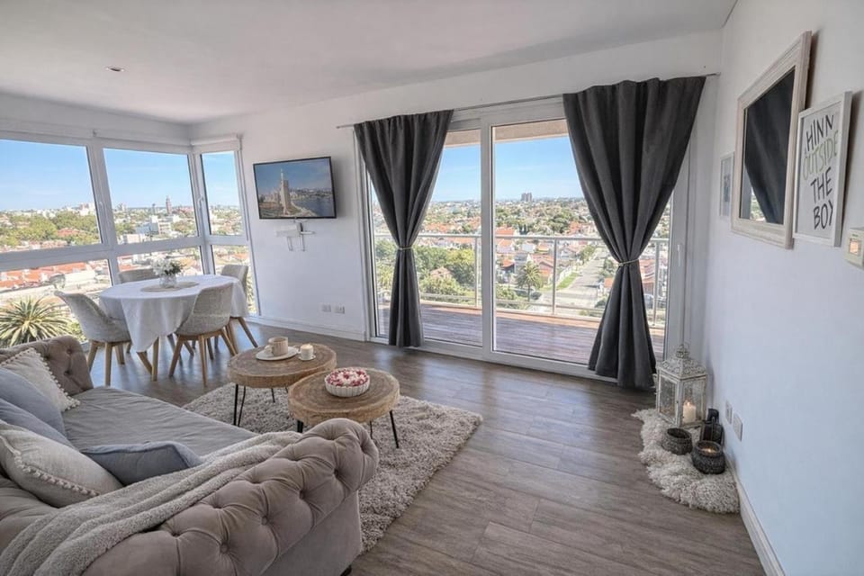 Lugar encantador con vista al mar en Mar del Plata. Apartment in Mar del Plata