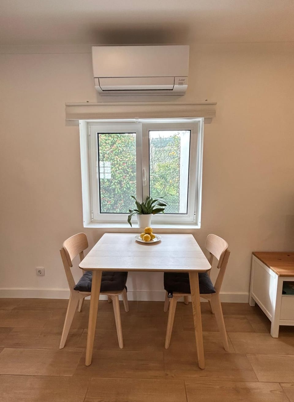 Dining area, air conditioner