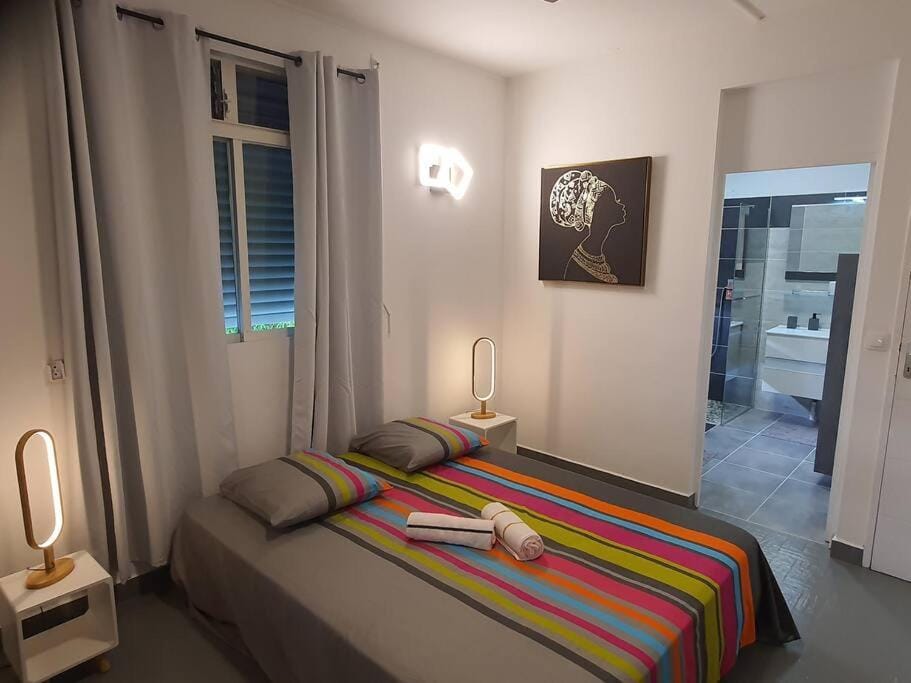 Vagues & Détentes-Charmant app vue mer 100m Apartment in Le Gosier