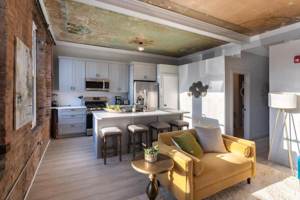 Parlor - Explore OTR and DT from Restored 1894 Italianate Apartment in Over The Rhine