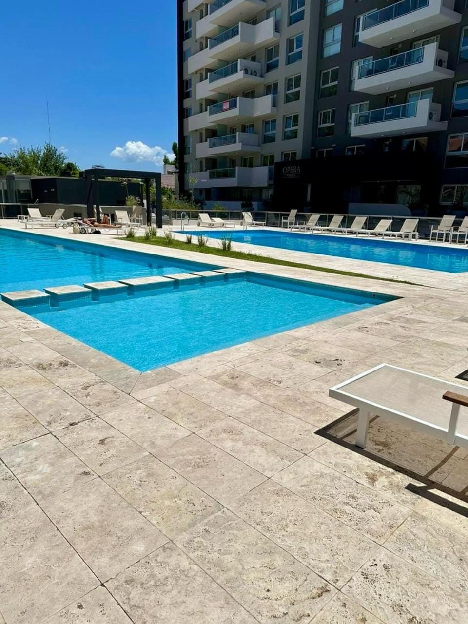 Property building, Pool view, sunbed