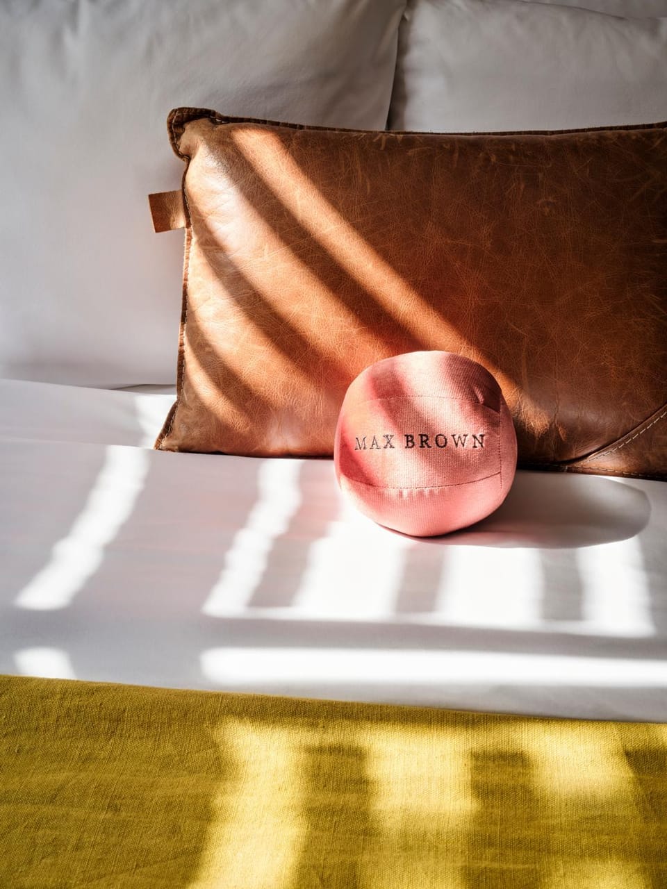 Bed, Property logo or sign, Bedroom