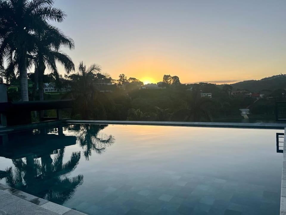 Pool view, Sunset