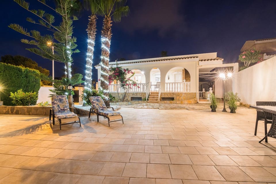 Night, Garden, Garden view