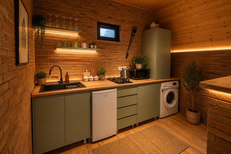 Coffee/tea facilities, Kitchen or kitchenette, dishwasher, minibar, oven, pet friendly, stove, toaster, washing machine, dryer