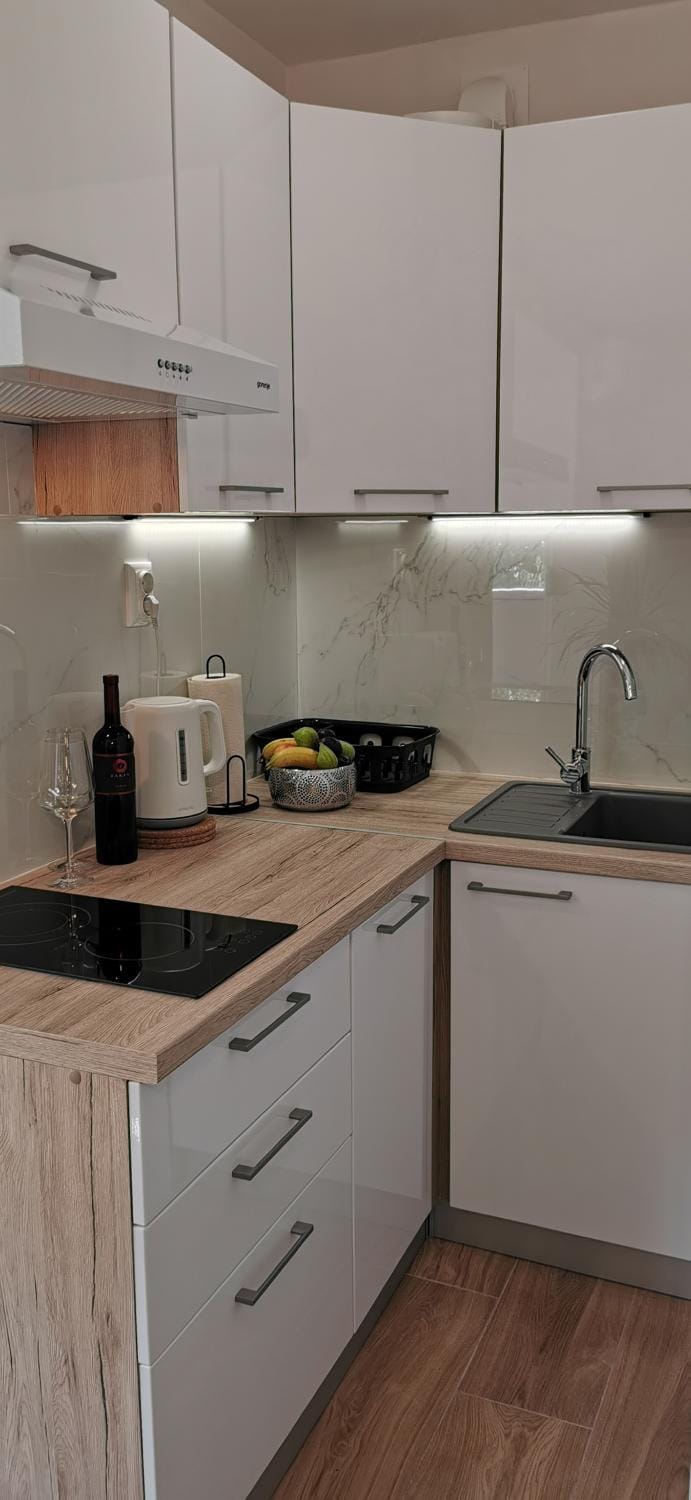 Coffee/tea facilities, Kitchen or kitchenette, dishwasher, stove