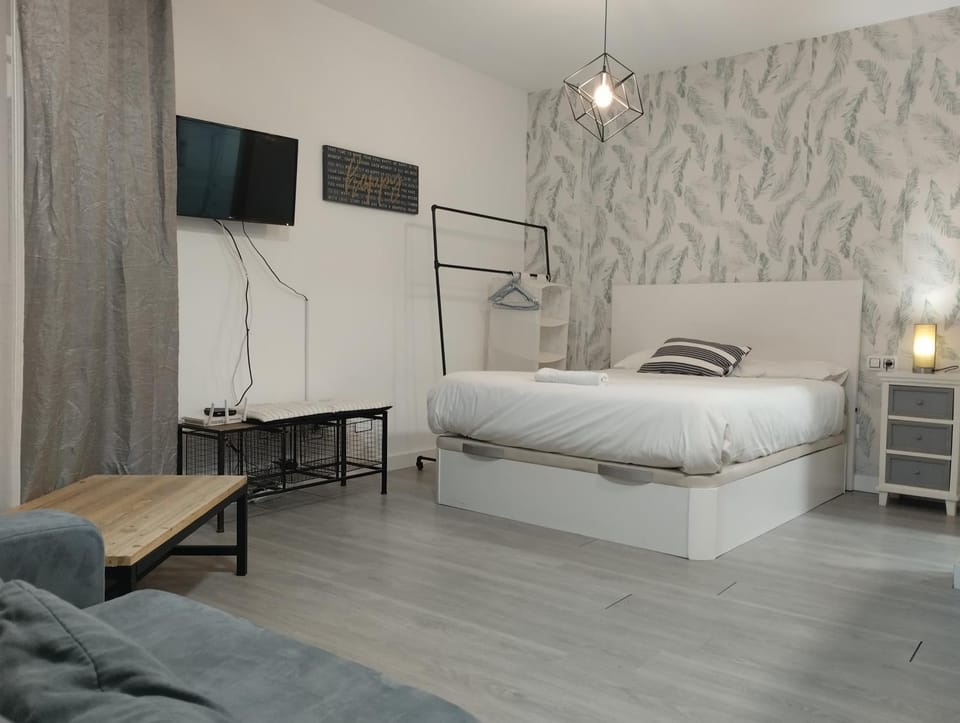 Bed, TV and multimedia, Photo of the whole room