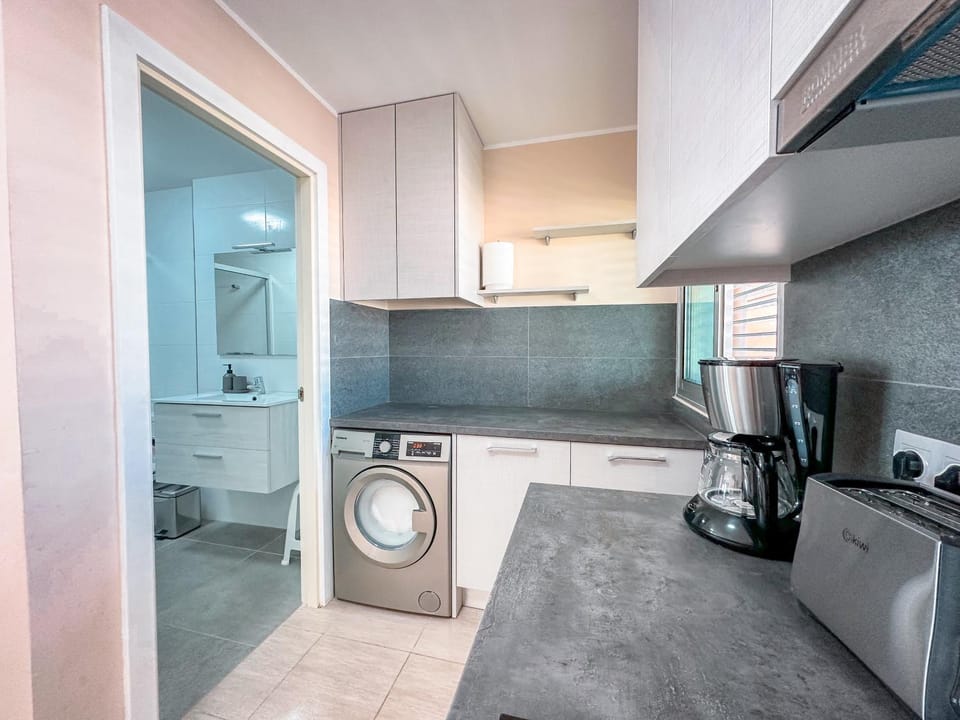 stove, toaster, washing machine